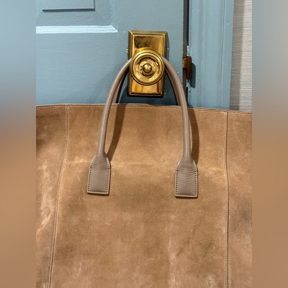Aerin Suede Oversized Weekender Bag - Picture 8 of 13